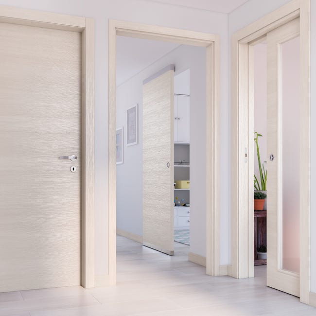 Leroymerlin Porta tamburata battente Lucad grano L 70 x H 210 cm reversibile Offerta speciale della fabbrica