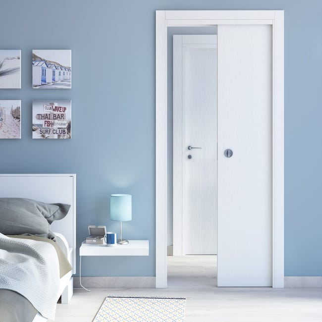 Leroymerlin Porta scorrevole Renoir bianco L 80 x H 210 cm reversibile Discount Store per i nuovi prodotti