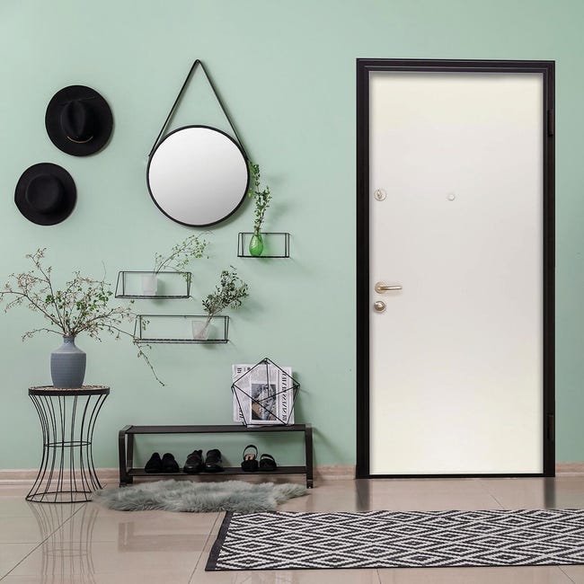 Leroymerlin Porta blindata MASTER Square L 80 x H 200 cm bianco apertura sinistra Super sconto