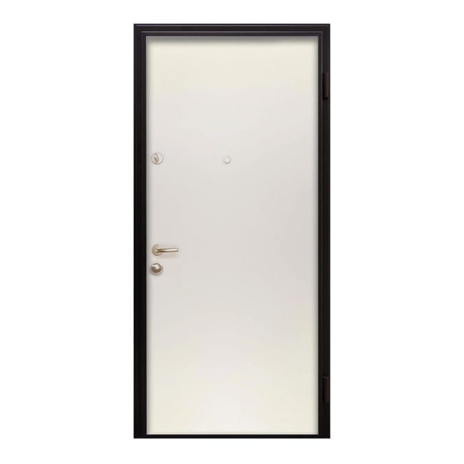 Leroymerlin Porta blindata MASTER Square L 80 x H 200 cm bianco apertura sinistra Super sconto