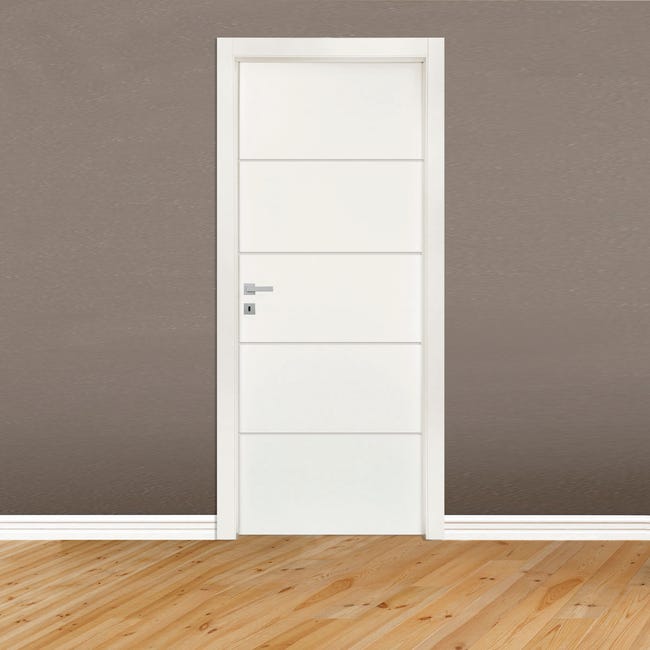 Leroymerlin Porta battente Fourlines bianco L 80 x H 210 cm reversibile Officina