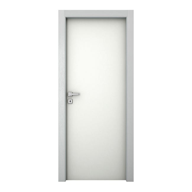 Leroymerlin Porta tamburata battente Bath bianco L 80 x H 210 cm reversibile In vendita