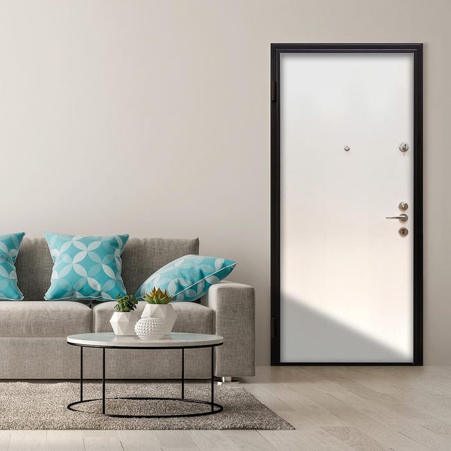 Leroymerlin Porta blindata MASTER Service L 90 x H 210 cm noce/bianco apertura destra Sconti questo mese
