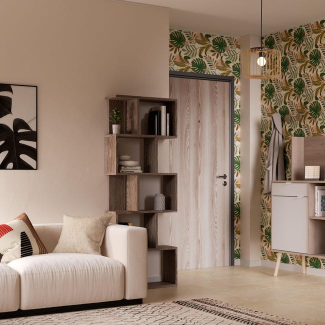 Leroymerlin Pannello per porta blindata coordinato porta Plank rivestito laminato rovere naturale L 90 x H 210 cm Sp 3 mm 2025