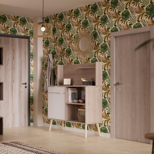 Leroymerlin Porta battente Brush rovere L 80 x H 210 cm reversibile Spedizione Gratuita