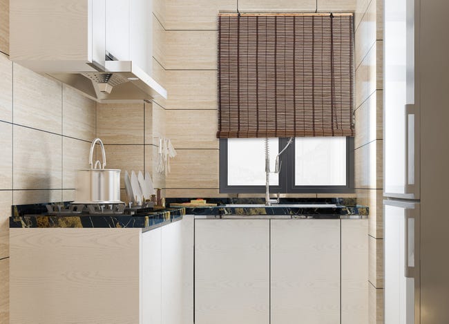 Leroymerlin Tenda a rullo oscurante Atlanta wengè 150x300 cm Qualità Garantita