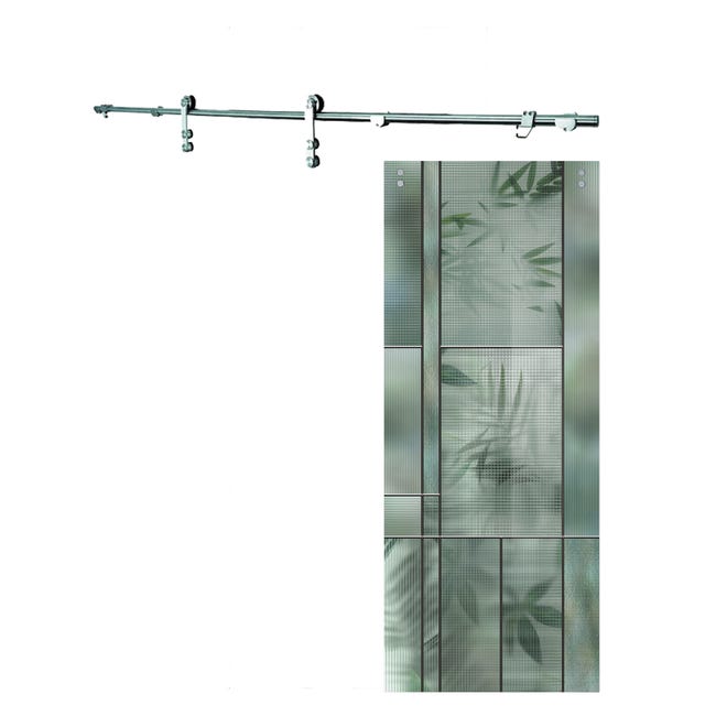 Leroymerlin Porta scorrevole Heaven in cristallo L 88 x H 215 cm con binario Lux Fino Al -60%