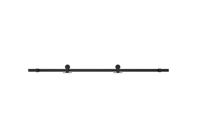 Leroymerlin Porta scorrevole 3V trasparente in alluminio L 96 x H 215 cm con binario Industrial Grande vendita