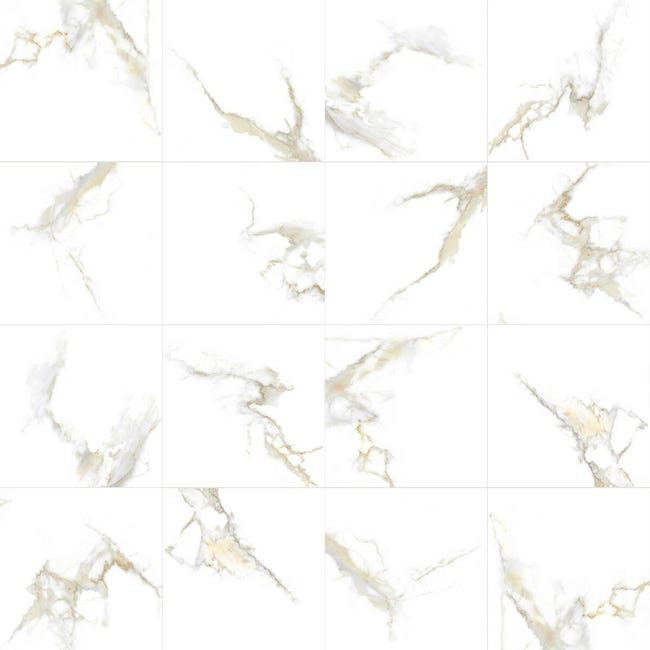 Leroymerlin Piastrella da pavimento e rivestimento interno rettificato Fantastica in gres porcellanato oro 60 x 60cm Sp. 9 mm traffico medio forte (pei 3/5) R9 Offerta Pasqua