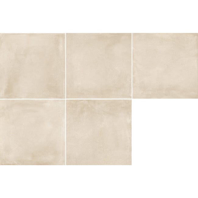 Leroymerlin Piastrella da pavimento interno Roller in gres naturale smaltato opaco beige 60.4 x 60.4cm Sp. 7.4 mm traffico intenso (pei 4/5) R9 Offerta Giorno del Papà