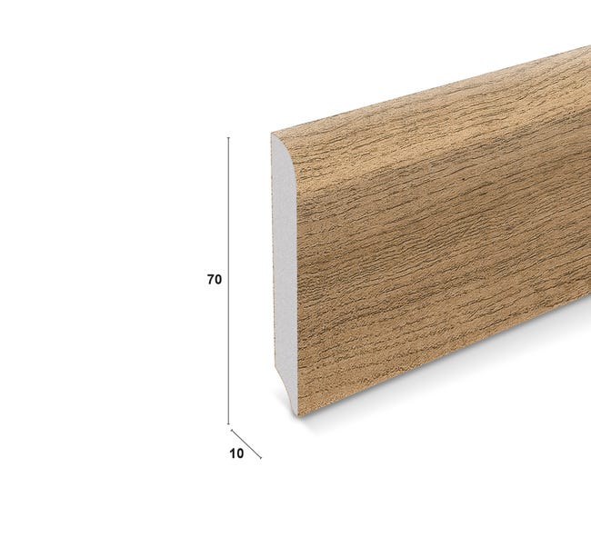 Leroymerlin Battiscopa Sestriere in pvc rovere antico Sp 1 mm x H 7 x L 240 cm / 2.4 m Latest fashion
