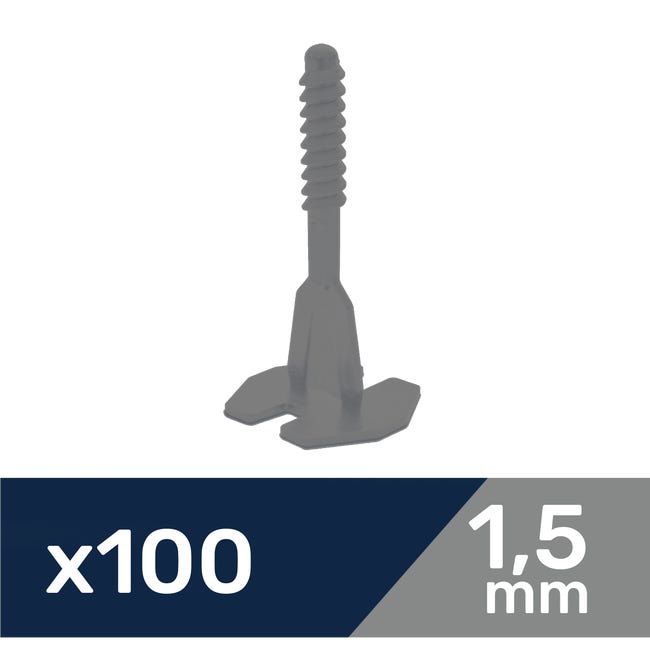 Leroymerlin Sistema livellante per piastrelle a Dritto Sp 1.5 mm. Confezione da 100 pezzi Offerte esclusive