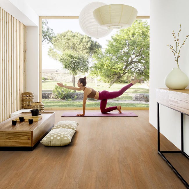 Leroymerlin Pavimento SPC in spc flottante clic passaggio molto intenso Sestriere rovere naturale Sp 5.7 mm GERFLOR Lightning offer
