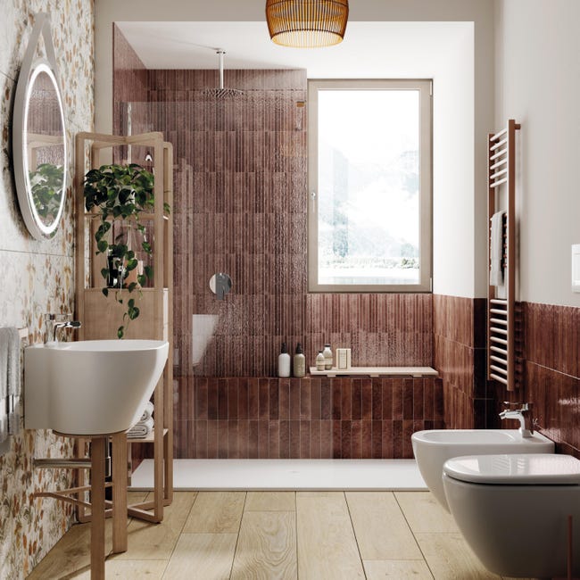 Leroymerlin Piastrella da pavimento interno rettificato Morzine in gres porcellanato opaco beige 120 x 20cm Sp. 9.5 mm traffico medio forte (pei 3/5) R9 Offerte speciali