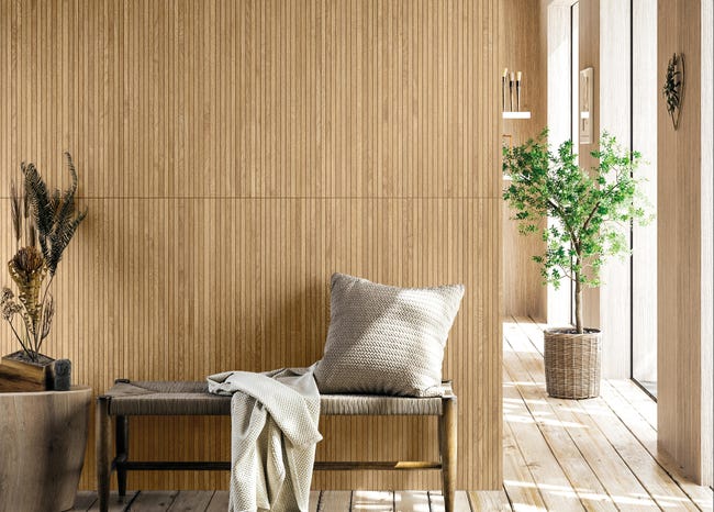 Leroymerlin Piastrella da rivestimento esterno rettificato Harmony in gres porcellanato smaltato opaco rovere 120 x 60cm Sp. 9 mm Prezzo basso