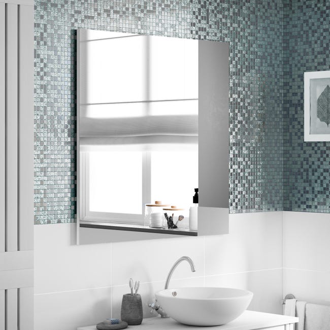 Leroymerlin Mosaico in vetro Ice Mirror argento L 29.7 x L 29.7cm x Sp. 4 mm Rilascio limitato