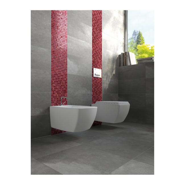 Leroymerlin Mosaico in pietra Lacca Rossa rosso L 30 x L 30cm x Sp. 8 mm Fino al 50% di sconto