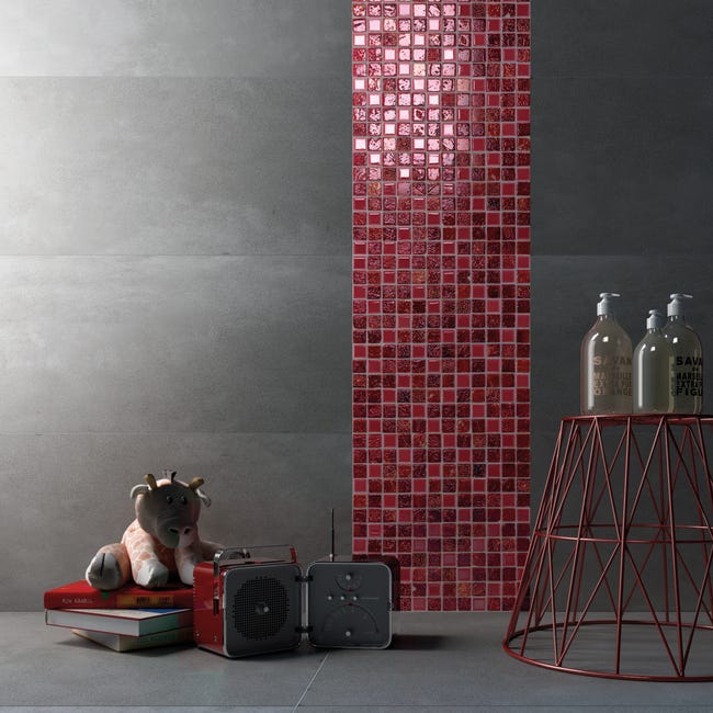 Leroymerlin Mosaico in pietra Lacca Rossa rosso L 30 x L 30cm x Sp. 8 mm Fino al 50% di sconto