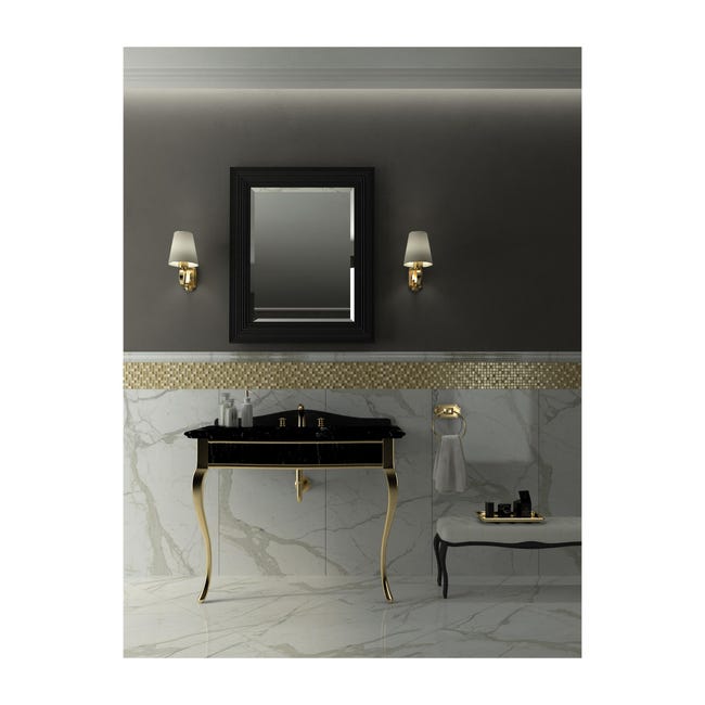 Leroymerlin Mosaico in pietra Crystal oro L 30 x L 30cm x Sp. 8 mm Fino al 60% di sconto