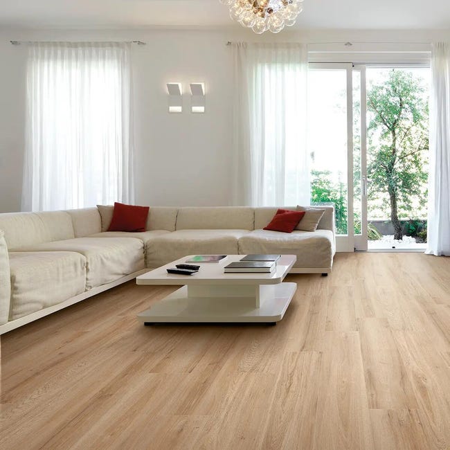 Leroymerlin Piastrella da pavimento e rivestimento interno Circeo in gres porcellanato opaco beige 91.5 x 22.8cm Sp. 9.2 mm traffico intenso (pei 4/5) R9 Enormi sconti