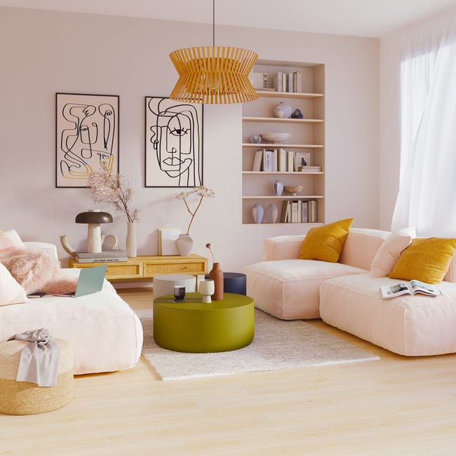 Leroymerlin Pavimento laminato ARTENS DESIGN Kenmare beige resistente all'acqua Sp 8mm Duty-free
