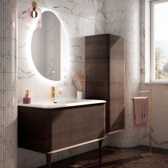 Leroymerlin Piastrella da pavimento e rivestimento interno ed esterno rettificato Silk Marble in gres porcellanato satinato grigio 120 x 60cm Sp. 9.2 mm traffico molto intenso (pei 5/5) 2025