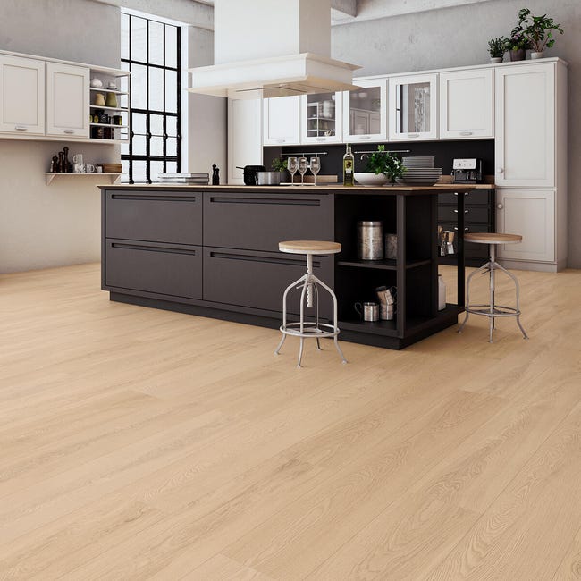 Leroymerlin Pavimento laminato ARTENS Grandis Light Natural XL rovere chiaro resistente all'acqua Sp 10mm Promozione