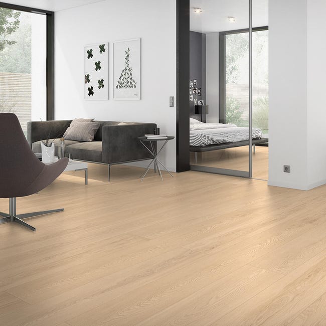 Leroymerlin Pavimento laminato ARTENS Grandis Light Natural XL rovere chiaro resistente all'acqua Sp 10mm Promozione