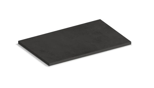 Leroymerlin Piastrella da pavimento e rivestimento interno rettificato Kaleidos in gres porcellanato smaltato opaco antracite 120 x 60cm Sp. 9 mm traffico intenso (pei 4/5) R9 Pezzi Unici