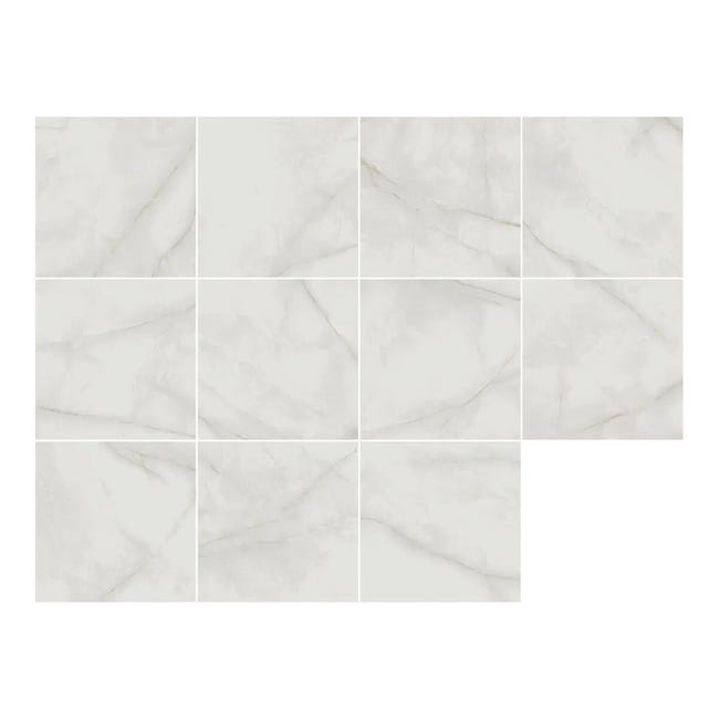 Leroymerlin Piastrella da pavimento e rivestimento interno BALTRA in gres naturale lucido grigio 45 x 45cm Sp. 8.5 mm traffico intenso (pei 4/5) Negozi Online