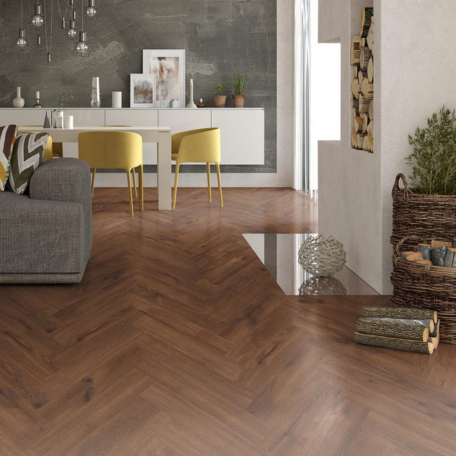 Leroymerlin Pavimento laminato ARTENS SPINA Monviso marrone Sp 8mm Promozione Limitata