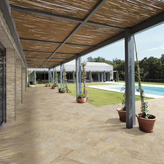 Leroymerlin Piastrella da pavimento esterno Barge in gres porcellanato opaco beige 60 x 30cm Sp. 8.5 mm traffico molto intenso (pei 5/5) R11 Shopping Online