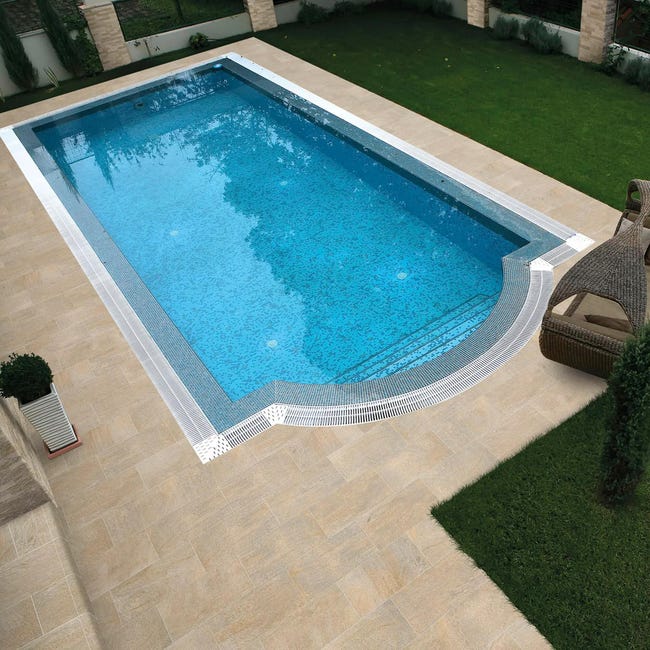 Leroymerlin Piastrella da pavimento esterno Barge in gres porcellanato opaco beige 60 x 30cm Sp. 8.5 mm traffico molto intenso (pei 5/5) R11 Shopping Online