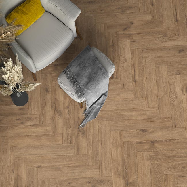 Leroymerlin Pavimento laminato ARTENS SPINA pordoi marrone Sp 8mm Convenienza