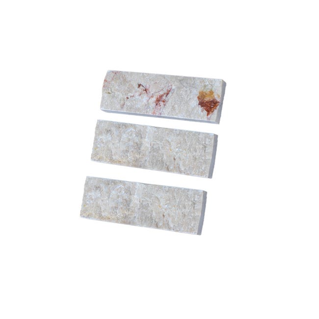 Leroymerlin Rivestimento decorativo in pietra NATIMUR IVORY TRAVERTIN 0.48 M2 beige/crema da interno / esterno Outlet