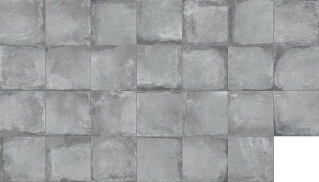 Leroymerlin Piastrella da pavimento esterno VALDORCIA in gres porcellanato smaltato opaco grigio 60 x 60cm Sp. 9 mm traffico intenso (pei 4/5) R11 Saldi