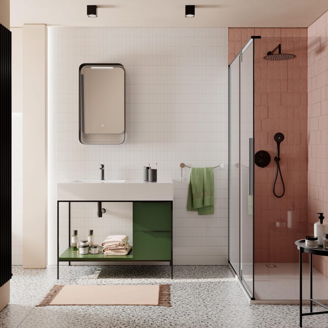 Leroymerlin Piastrella da pavimento e rivestimento interno rettificato Marble Vision in gres porcellanato smaltato lappato verde 60 x 60cm Sp. 9 mm traffico medio forte (pei 3/5) Offerte