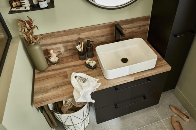 Leroymerlin Rubinetto per lavabo Studio nero cromato opaco SENSEA H 35 cm Sconto di tempo limitato