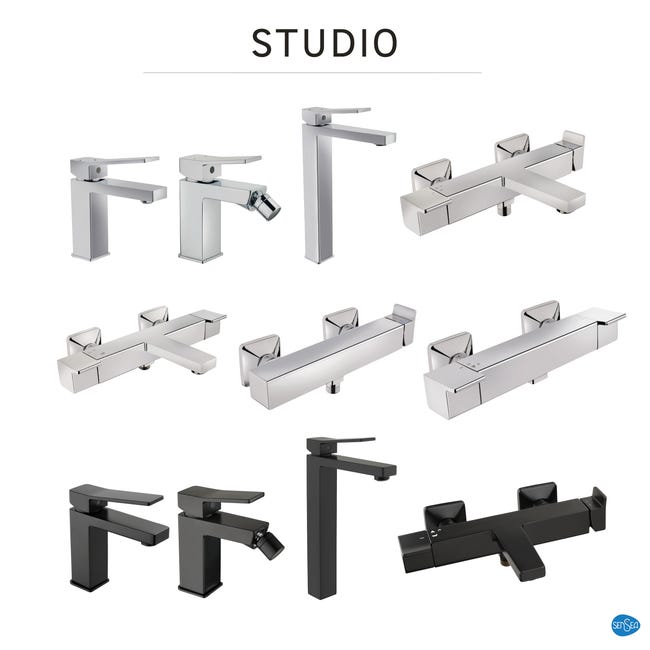 Leroymerlin Rubinetto per lavabo a canna media Studio cromato lucido SENSEA H 16 cm Offerta speciale