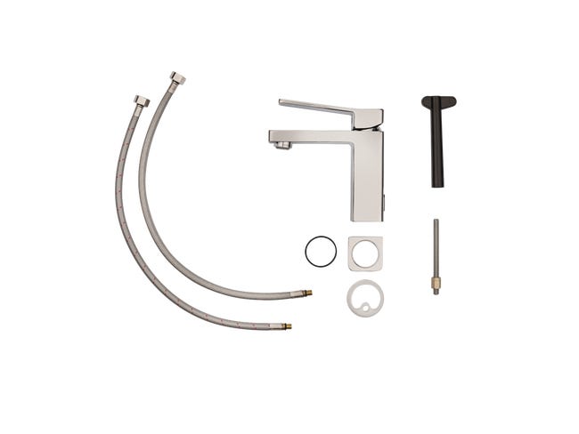 Leroymerlin Rubinetto per lavabo a canna media Studio cromato lucido SENSEA H 16 cm Offerta speciale