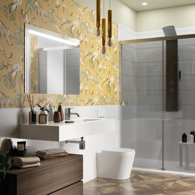 Leroymerlin Vaso WC filomuro SENSEA compacta sedile incluso P 55 x L 36 x H 39.5 cm bianco Vendite stagionali