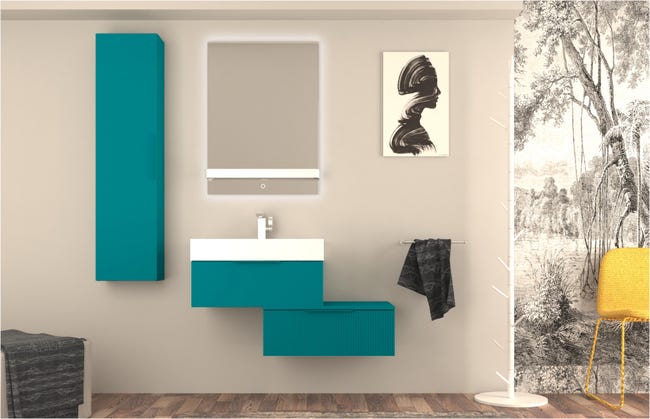 Leroymerlin Mensola in acciaio per specchio Modula L 66 x P 10 x H 5 cm Lightning offer