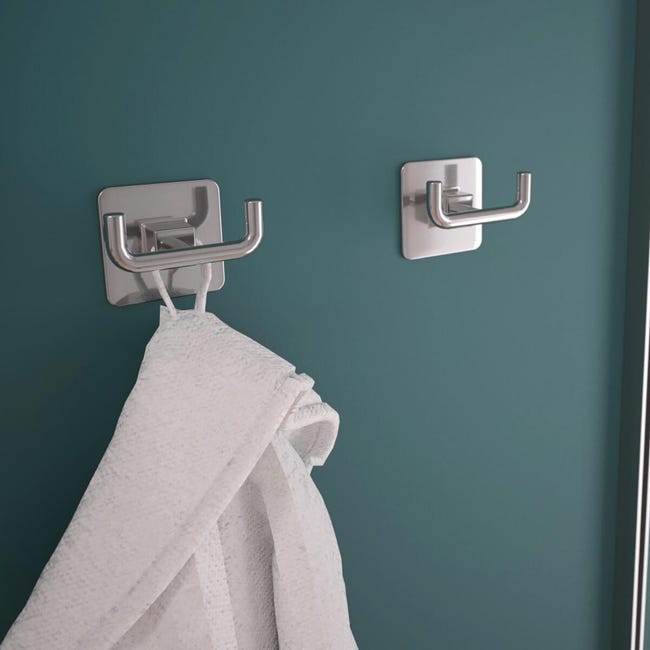 Leroymerlin Gancio adesivo METAFORM Cold Wind 2 ganci portata massima kg Sconti VIP