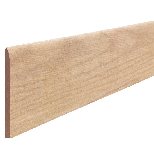 Leroymerlin Piastrella battiscopa Bois colore rovere H 8 x L 33 cm x Sp 8 mm Ritorno libero