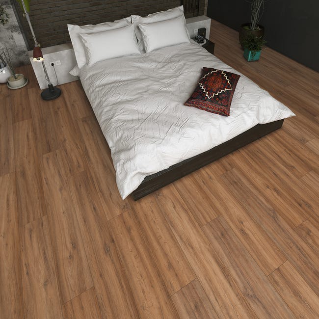 Leroymerlin Pavimento laminato ARTENS H2O HONEY marrone resistente all'acqua Sp 8mm Ultimi tre giorni