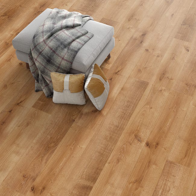 Leroymerlin Pavimento laminato ARTENS DESIGN WESTPORT larice chiaro resistente all'acqua Sp 10mm Sostegno trimestrale
