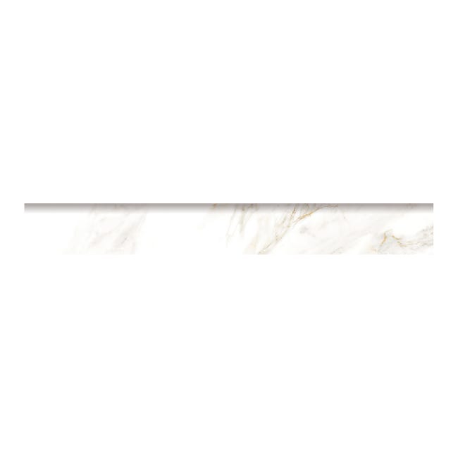Leroymerlin Piastrella battiscopa Remix marble colore bianco H 0.74 x L 60 cm x Sp 7.4 mm Super sconto
