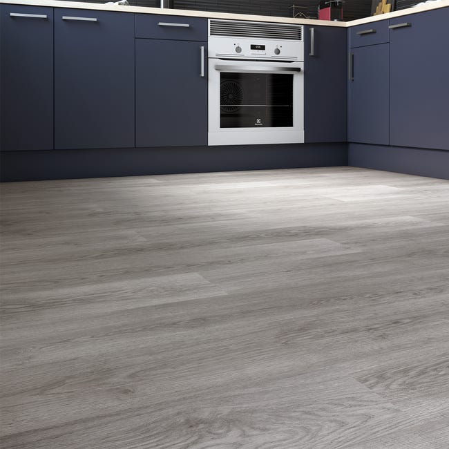 Leroymerlin Pavimento laminato ARTENS Macassar grigio resistente all'acqua Sp 10mm Trasporto libero internazionale
