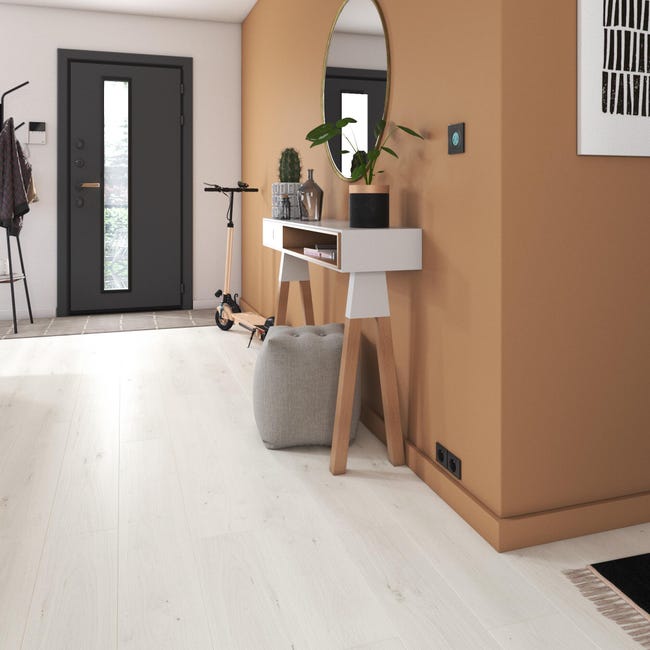 Leroymerlin Pavimento laminato ARTENS DESIGN Nisbet bianco Sp 8mm Duty-free