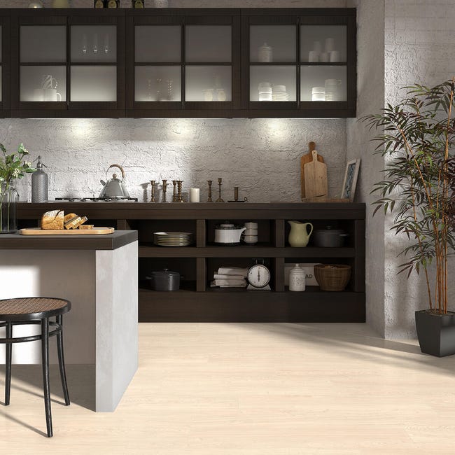 Leroymerlin Pavimento laminato ARTENS Pine bianco resistente all'acqua Sp 8mm Promozione Limitata